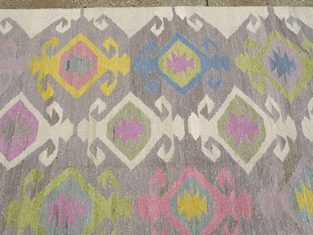 Modern Turkish Flatweave, No.28276 - Staging
