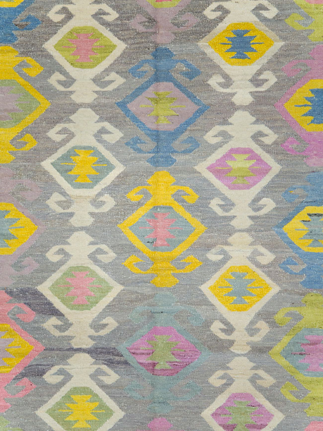 Modern Turkish Flatweave, No.28276 - Staging