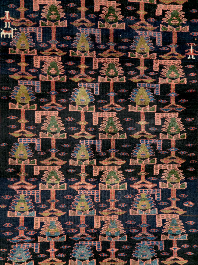 Antique Kurd Bidjar Gallery Carpet, No.28279 - Staging