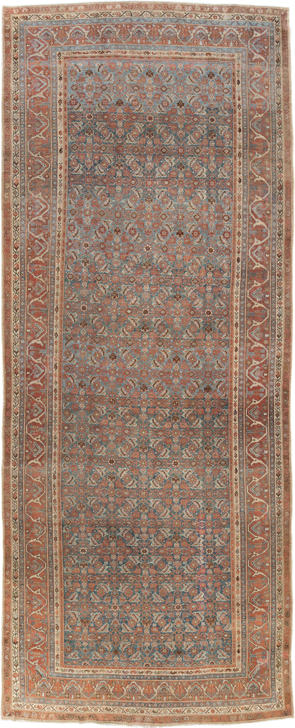 Antique Persian Malayer Long Gallery Carpet, No.28280 - Staging