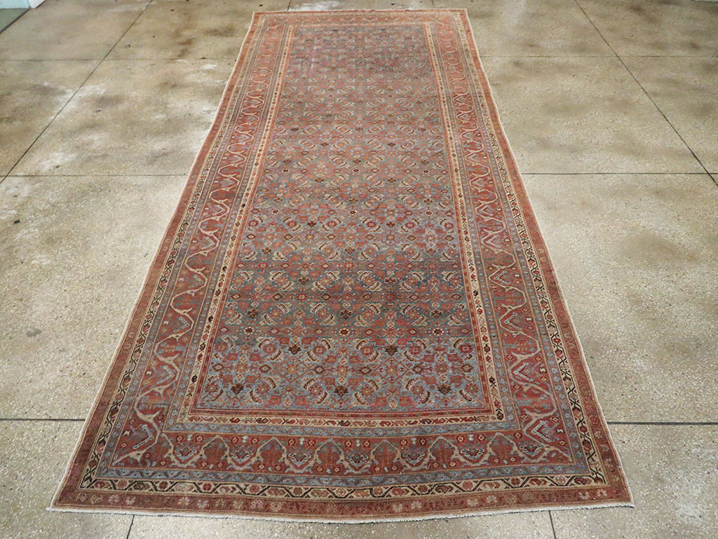 Antique Persian Malayer Long Gallery Carpet, No.28280 - Staging