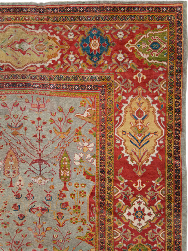 Antique Persian Mahal Carpet, No.28281 - Staging