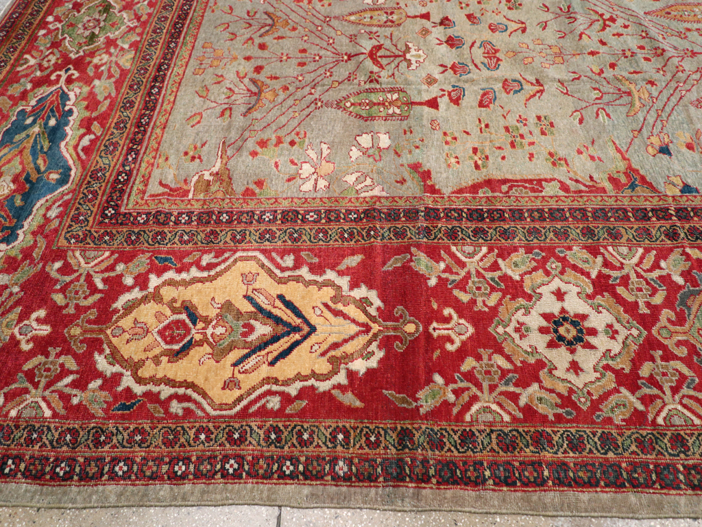 Antique Persian Mahal Carpet, No.28281 - Staging