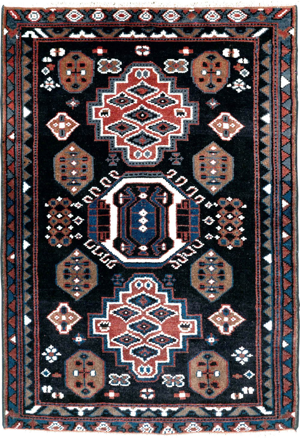 Vintage Persian Malayer Rug, No.28285 - Staging