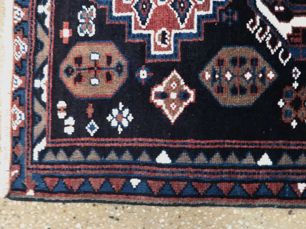 Vintage Persian Malayer Rug, No.28285 - Staging