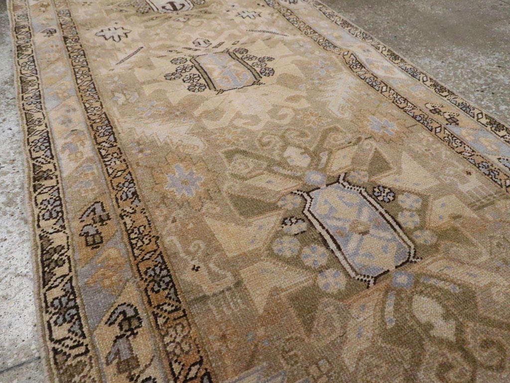 Vintage Persian Heriz Runner (Pair: 1 of 2), No.28293 - Staging