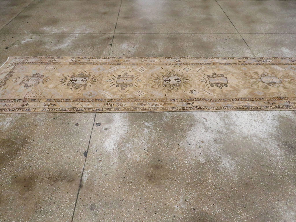 Vintage Persian Heriz Runner (Pair: 1 of 2), No.28293 - Staging