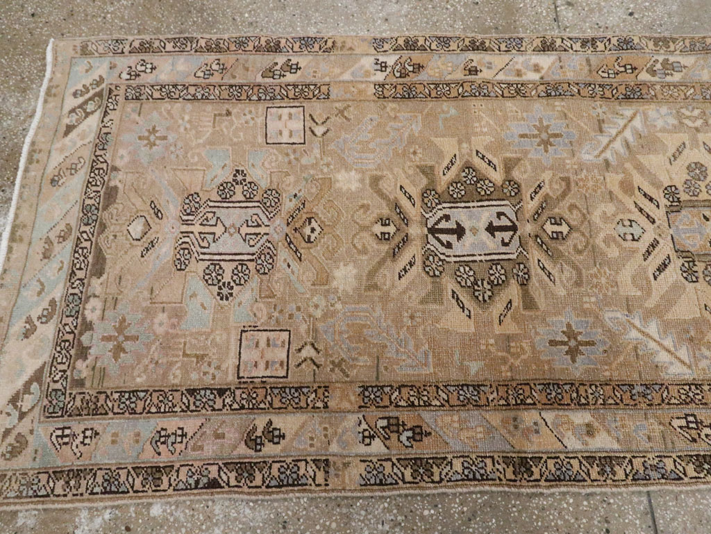 Vintage Persian Heriz Runner (Pair: 1 of 2), No.28293 - Staging