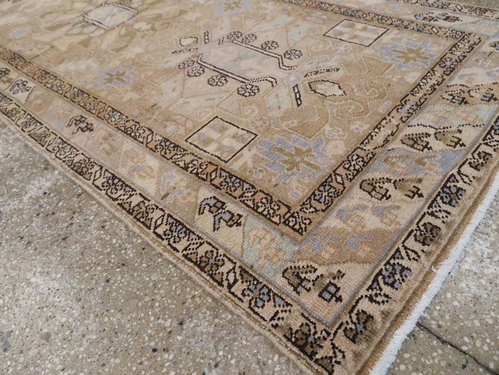 Vintage Persian Heriz Runner (Pair: 1 of 2), No.28293 - Staging