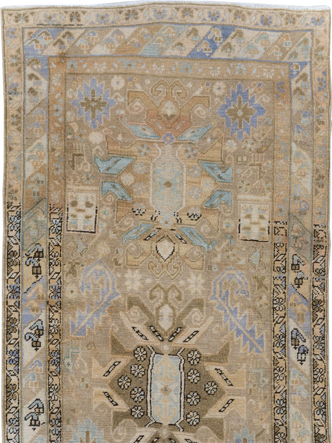 Vintage Persian Heriz Runner (Pair: 2 of 2), No.28294 - Staging