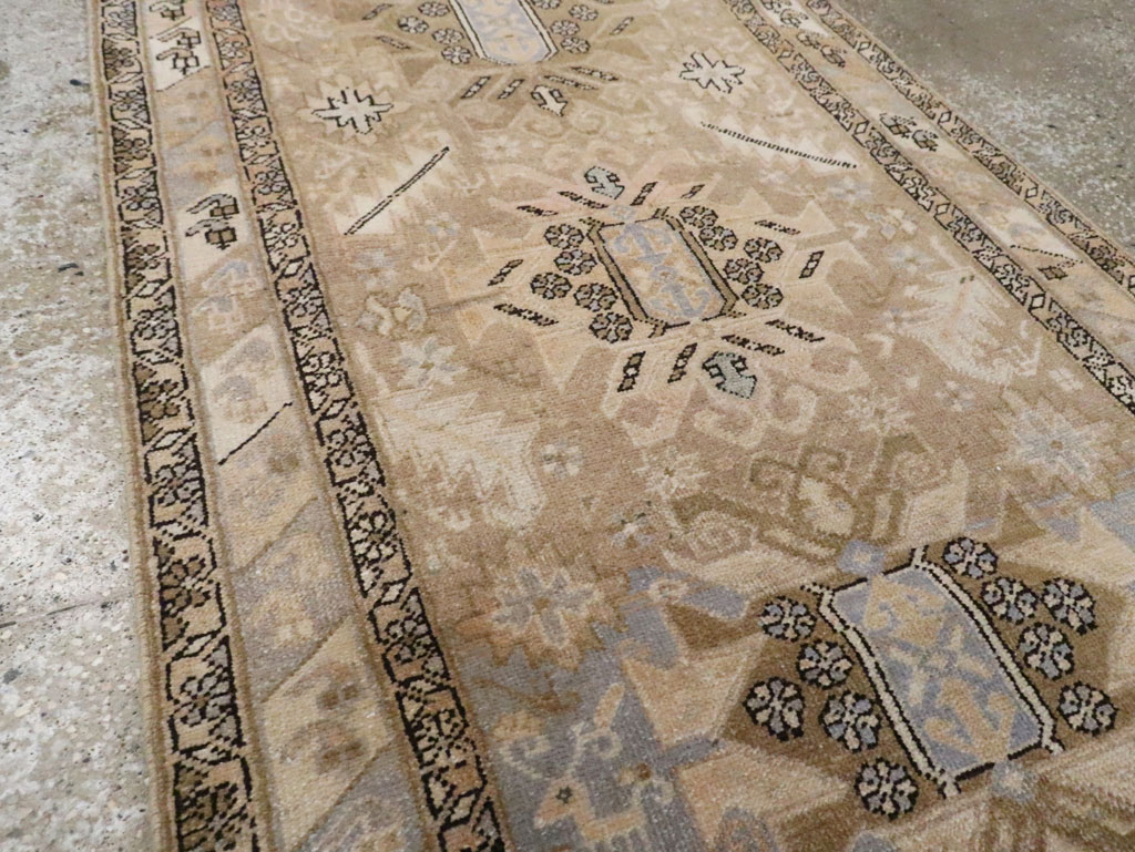 Vintage Persian Heriz Runner (Pair: 2 of 2), No.28294 - Staging