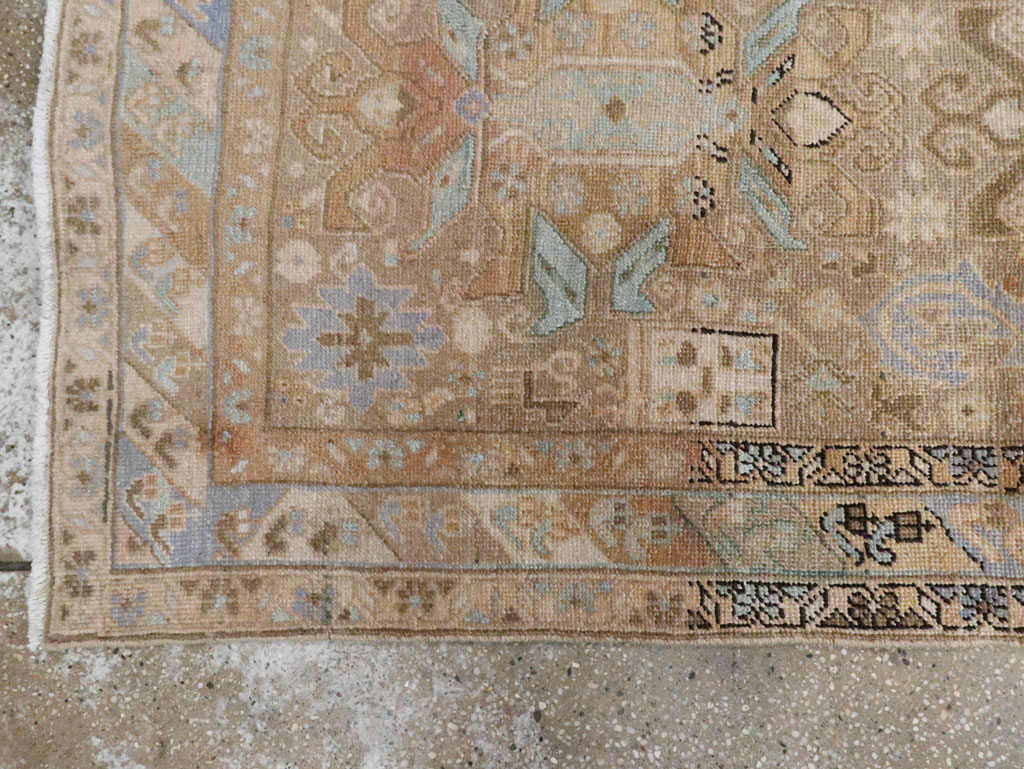 Vintage Persian Heriz Runner (Pair: 2 of 2), No.28294 - Staging