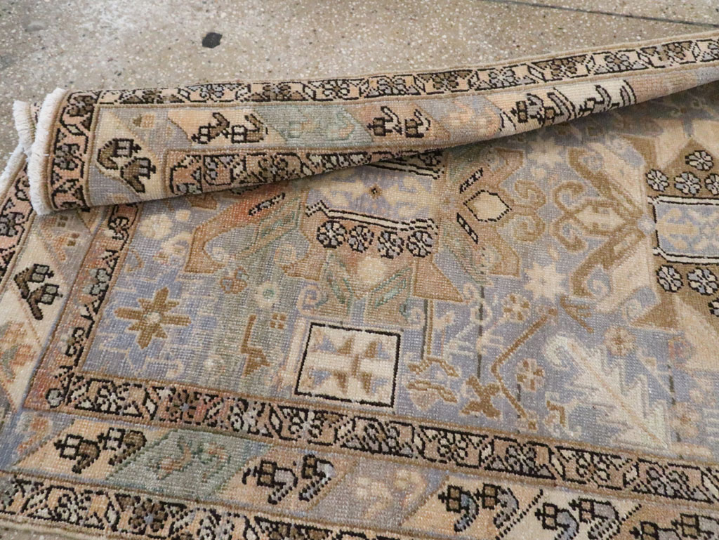 Vintage Persian Heriz Runner (Pair: 2 of 2), No.28294 - Staging