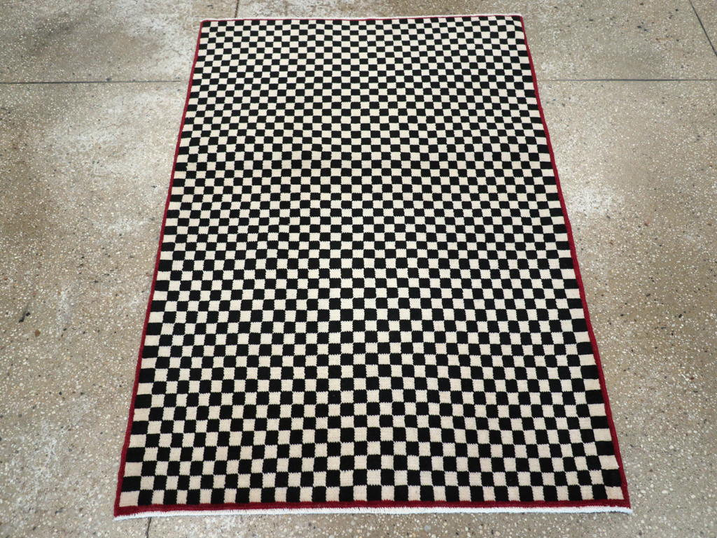 Vintage Persian Afshar Rug, No.28295 - Staging