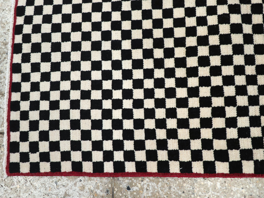 Vintage Persian Afshar Rug, No.28295 - Staging