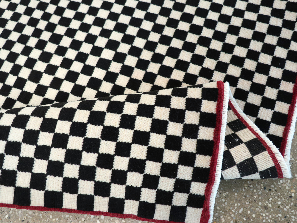 Vintage Persian Afshar Rug, No.28295 - Staging