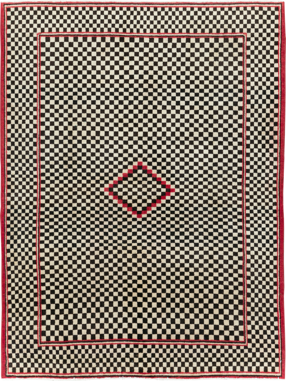 Vintage Persian Afshar Rug, No.28296 - Staging