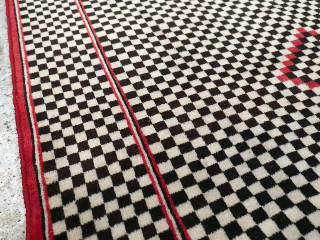 Vintage Persian Afshar Rug, No.28296 - Staging