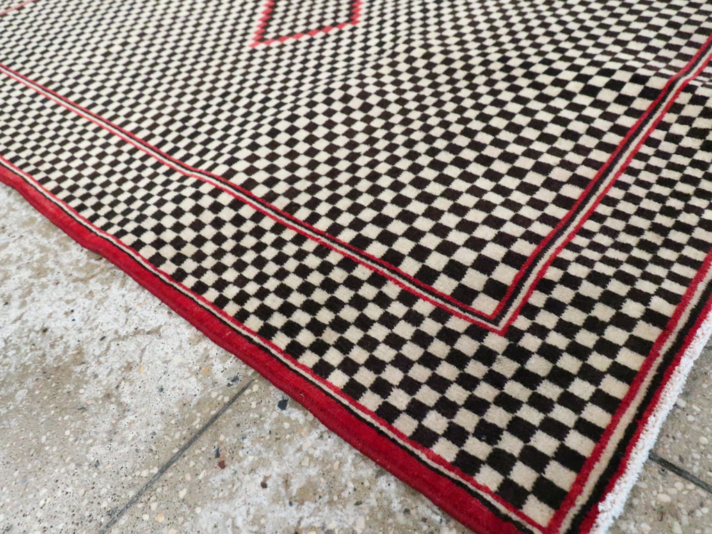 Vintage Persian Afshar Rug, No.28296 - Staging