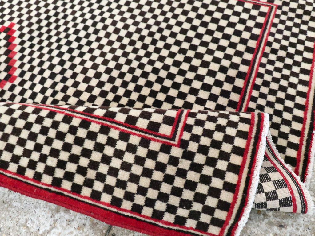 Vintage Persian Afshar Rug, No.28296 - Staging