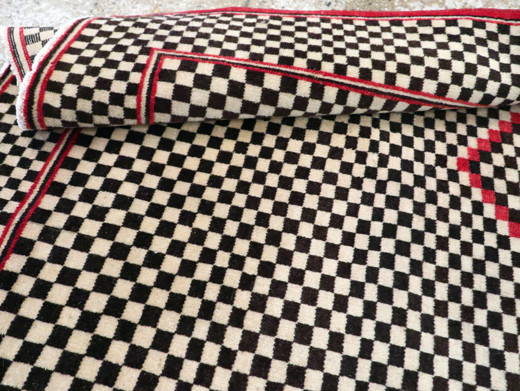 Vintage Persian Afshar Rug, No.28296 - Staging