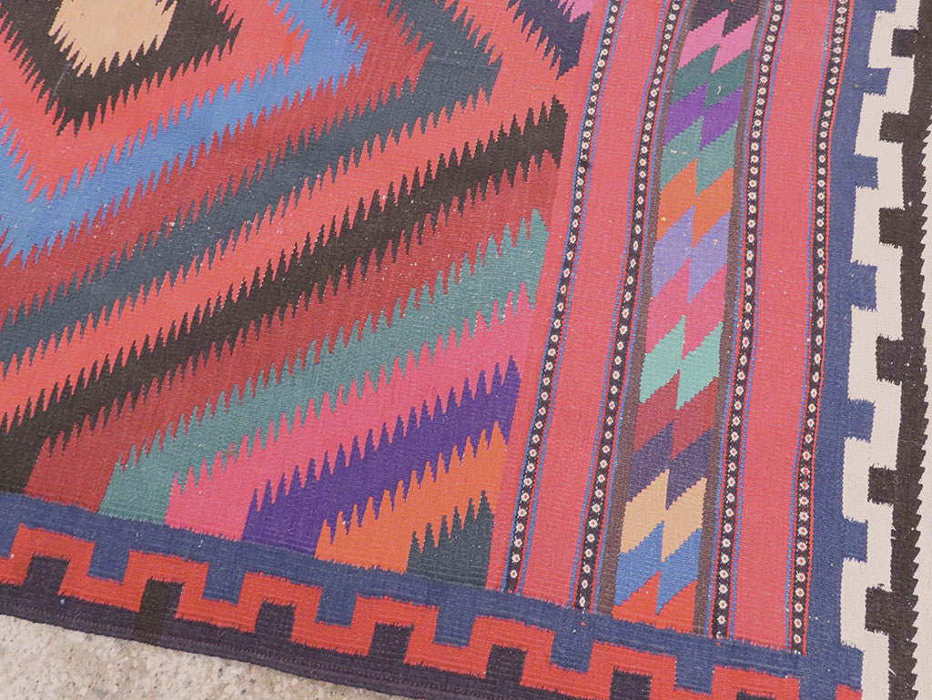 Vintage Persian Flatweave, No.28298 - Staging