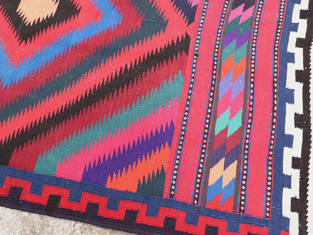 Vintage Persian Flatweave, No.28298 - Staging