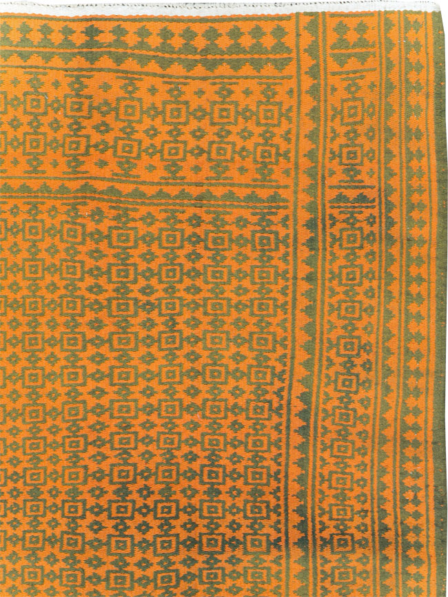 Vintage Persian Cotton Flatweave, No.28300 - Staging