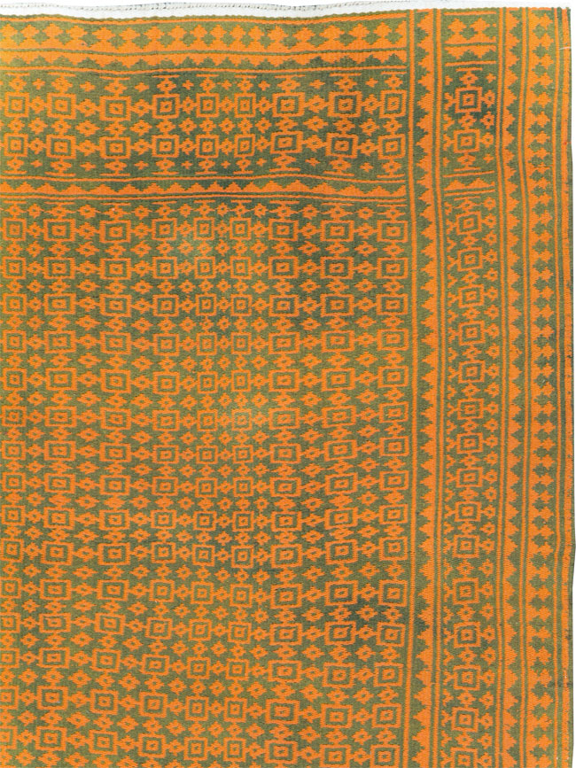 Vintage Persian Cotton Flatweave, No.28300 - Staging
