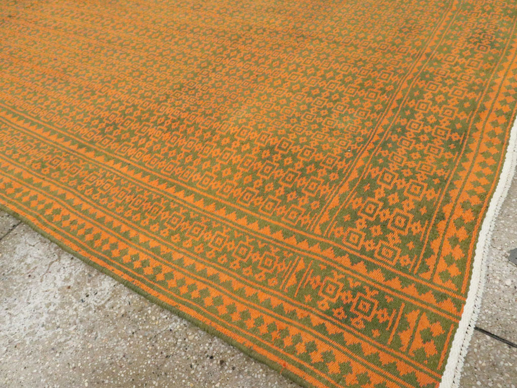 Vintage Persian Cotton Flatweave, No.28300 - Staging