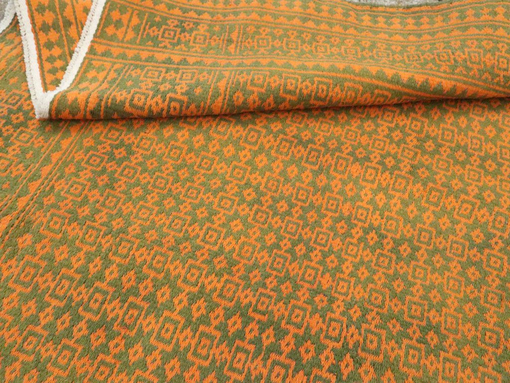 Vintage Persian Cotton Flatweave, No.28300 - Staging