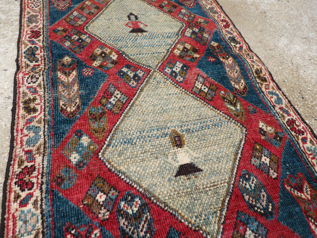 Vintage Persian Mahal Runner, No.28301 - Staging