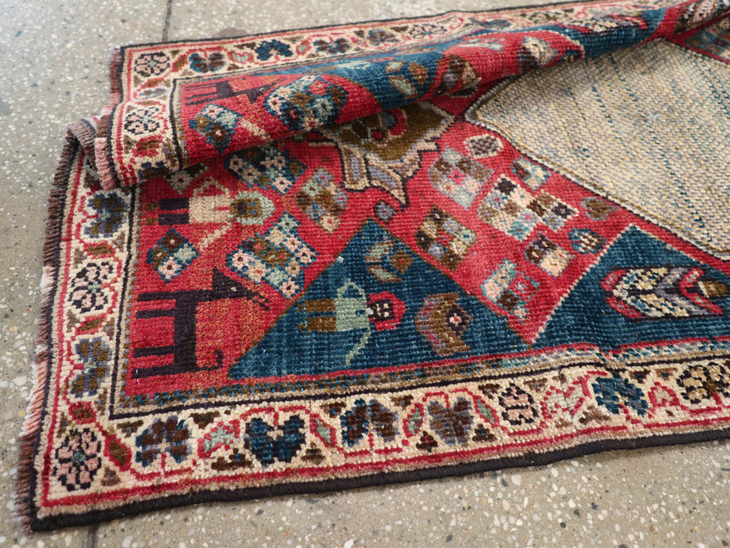 Vintage Persian Mahal Runner, No.28301 - Staging
