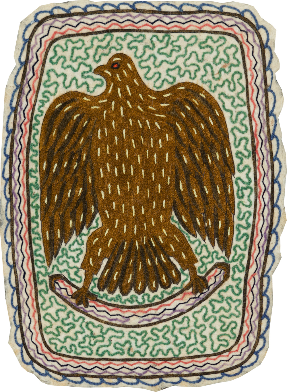 Vintage Pictorial Hamadan Rug, No.28305 - Staging