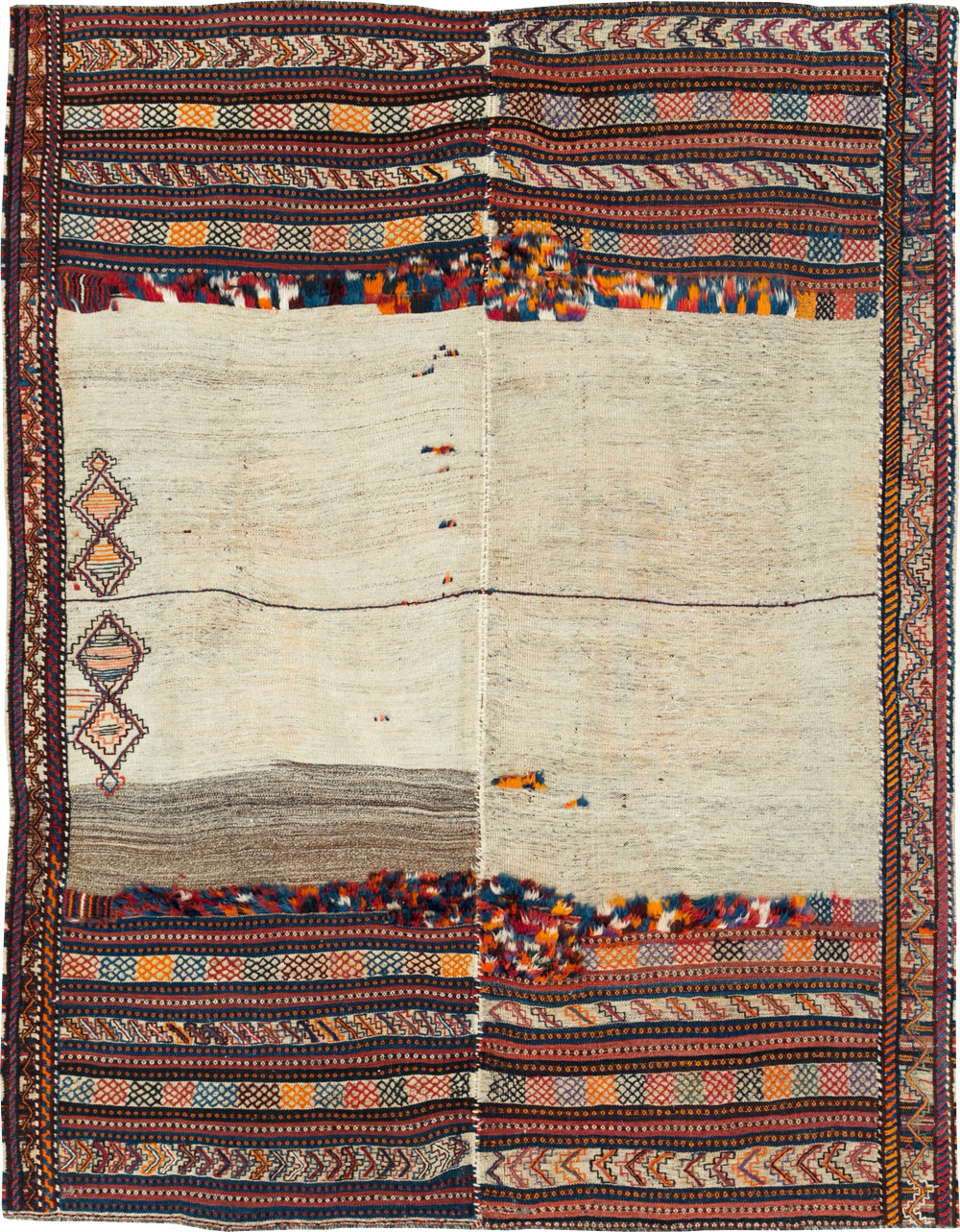 Vintage Persian Flatweave Kilim, No.28306 - Staging