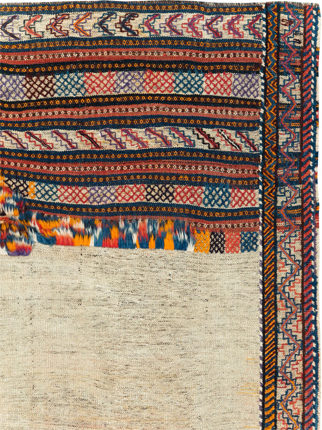 Vintage Persian Flatweave Kilim, No.28306 - Staging