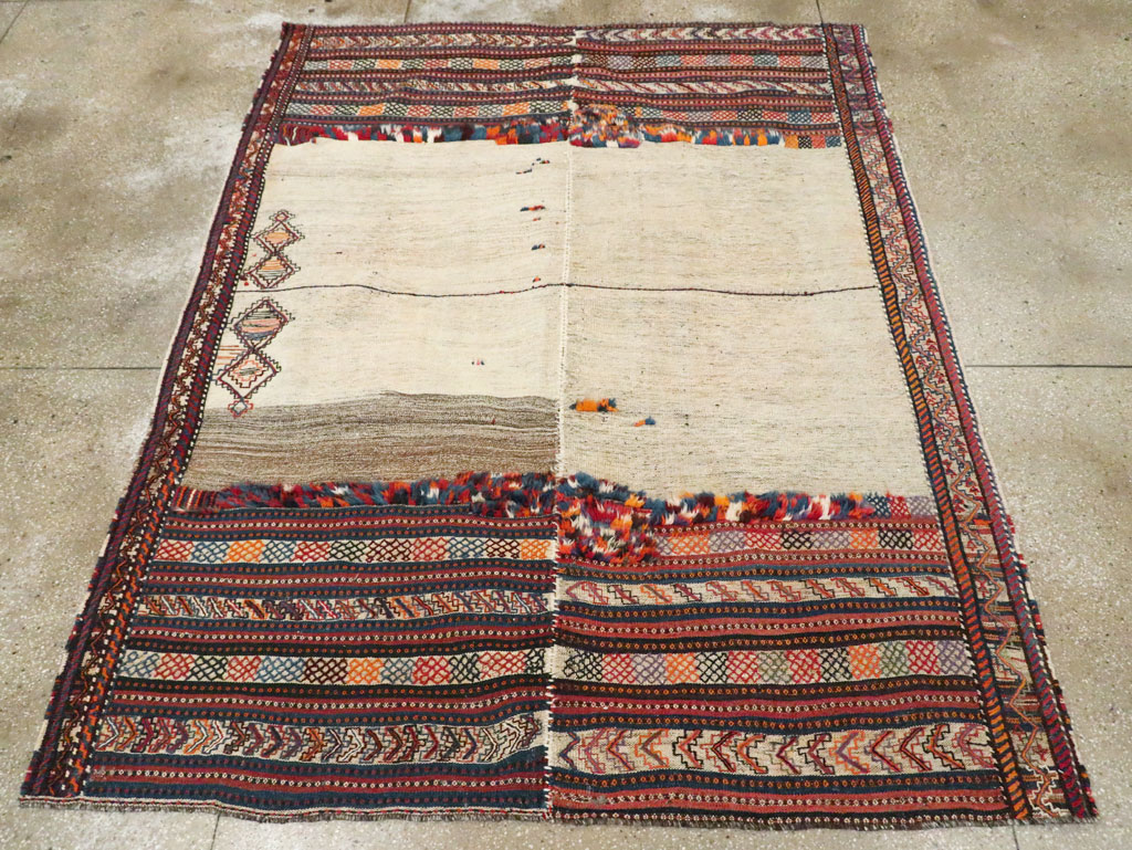 Vintage Persian Flatweave Kilim, No.28306 - Staging