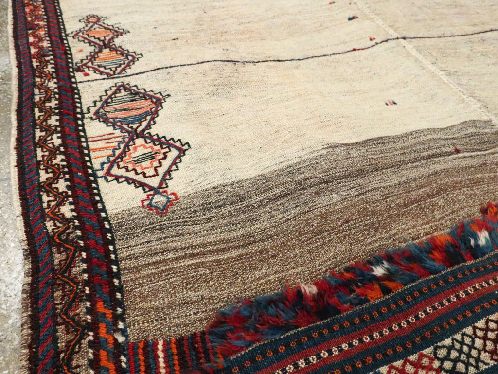 Vintage Persian Flatweave Kilim, No.28306 - Staging