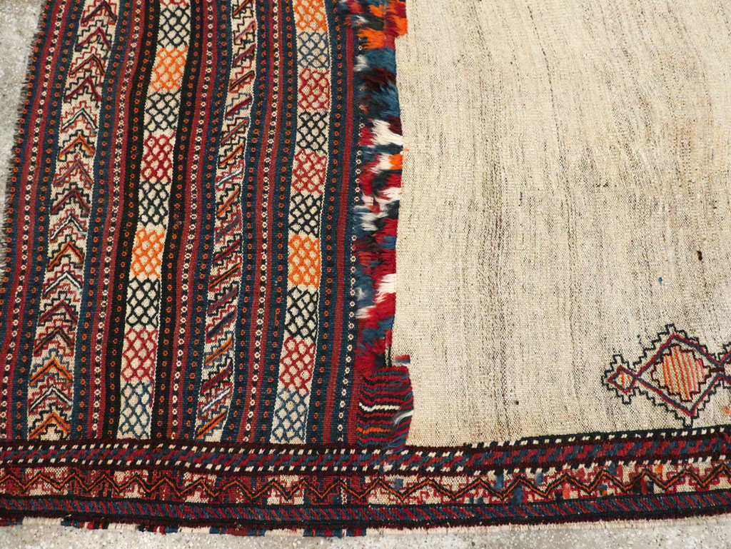 Vintage Persian Flatweave Kilim, No.28306 - Staging