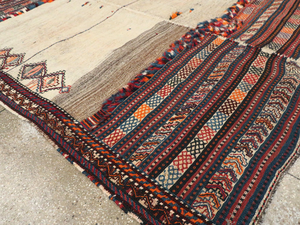 Vintage Persian Flatweave Kilim, No.28306 - Staging