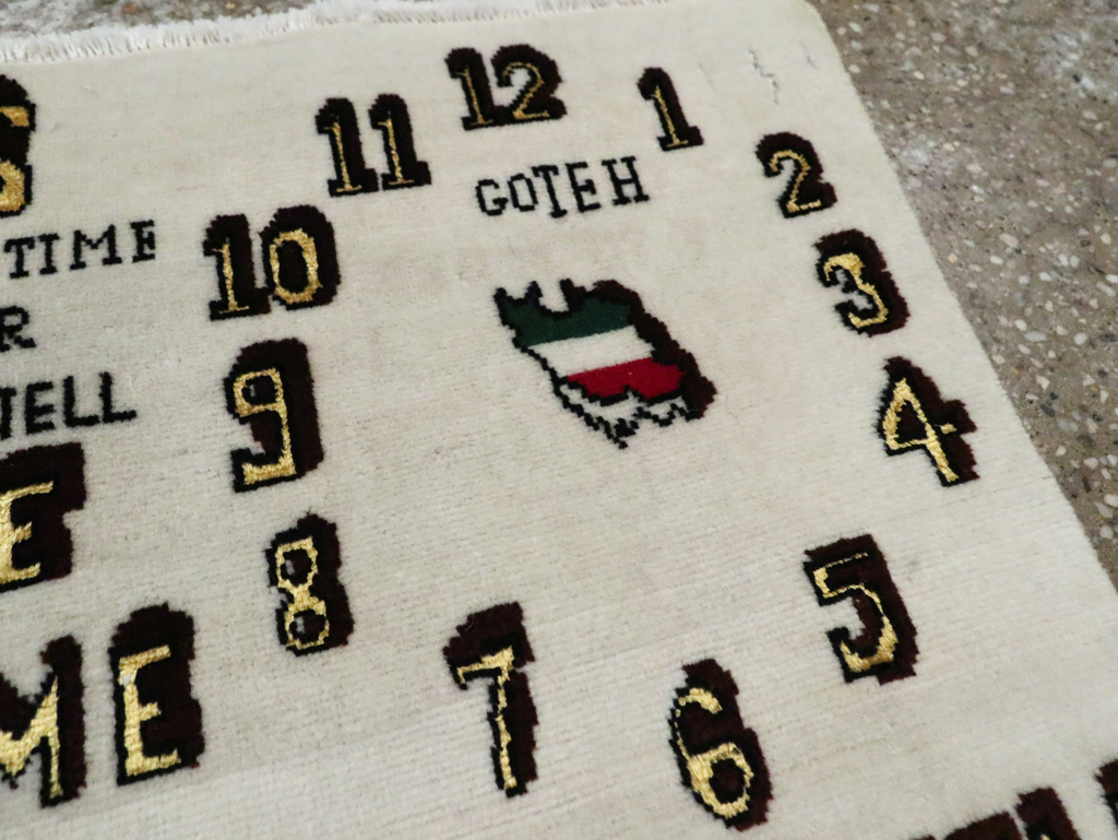 Vintage Persian Tabriz Rug, No.28318 - Staging