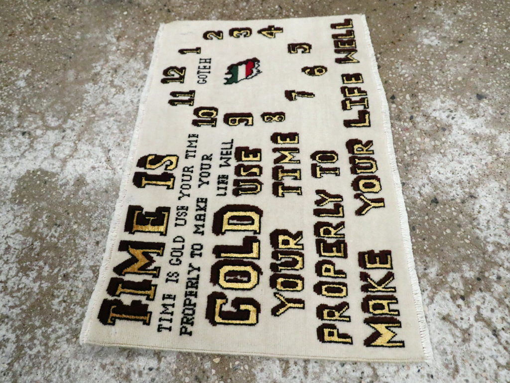 Vintage Persian Tabriz Rug, No.28318 - Staging