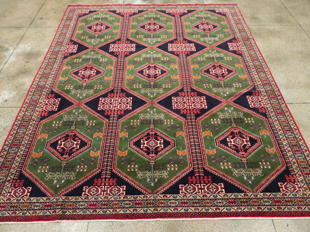 Vintage Turkoman Carpet, No.28323 - Staging