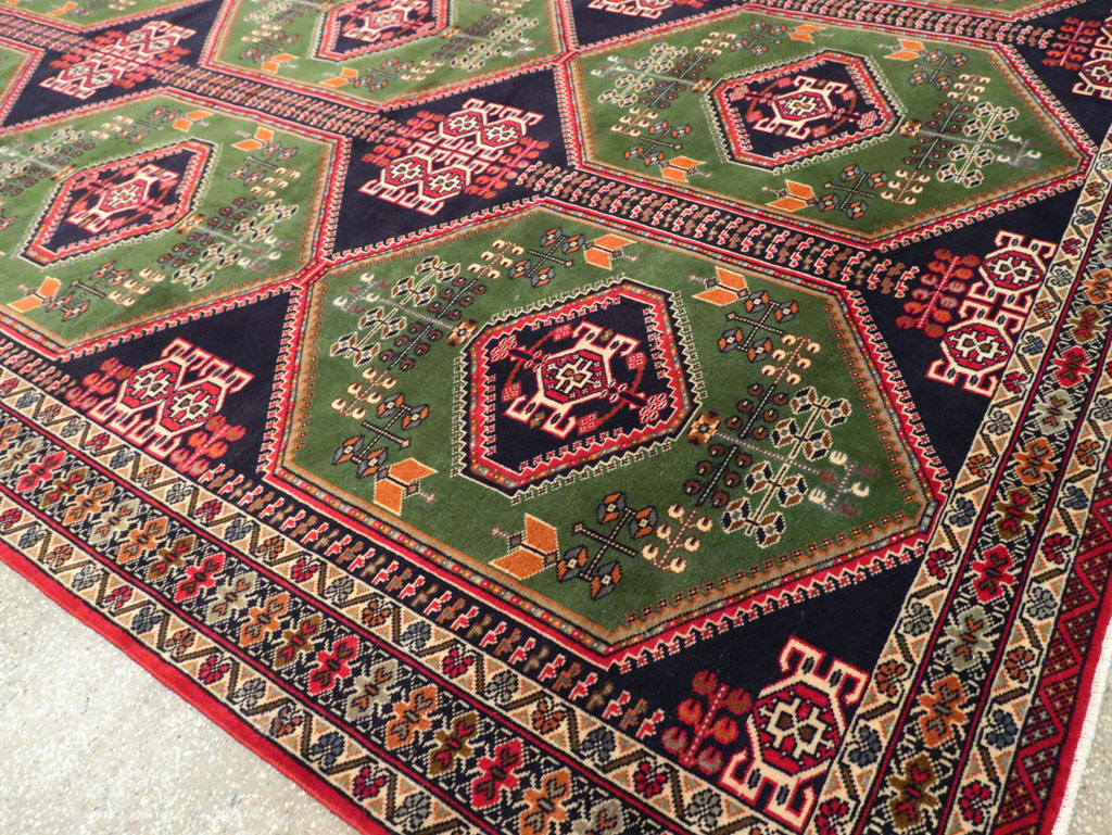 Vintage Turkoman Carpet, No.28323 - Staging
