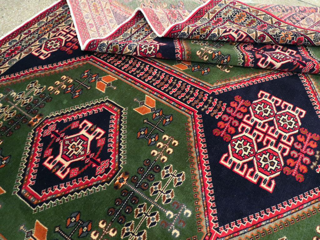 Vintage Turkoman Carpet, No.28323 - Staging