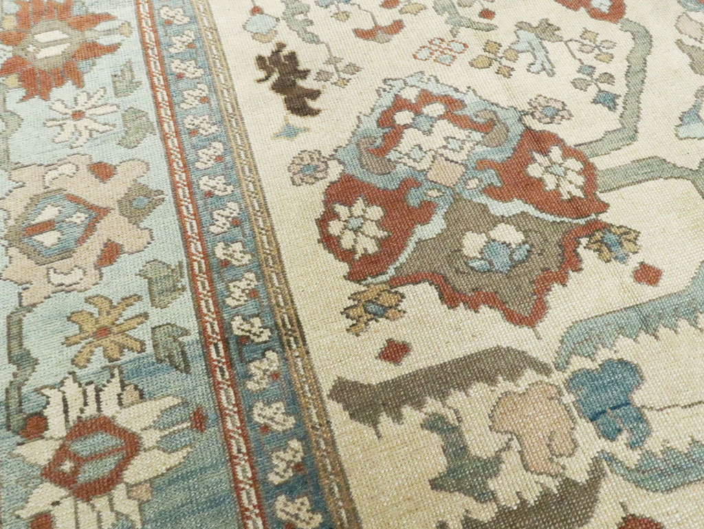 Modern Turkish Oushak Carpet, No.28338 - Staging