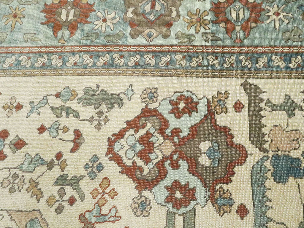 Modern Turkish Oushak Carpet, No.28338 - Staging