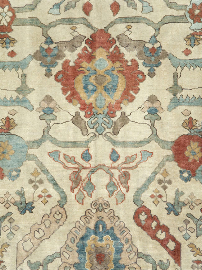 Modern Turkish Oushak Carpet, No.28338 - Staging