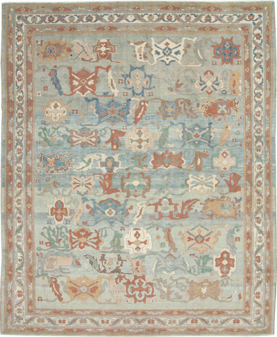 Modern Turkish Oushak Carpet, No.28340 - Staging