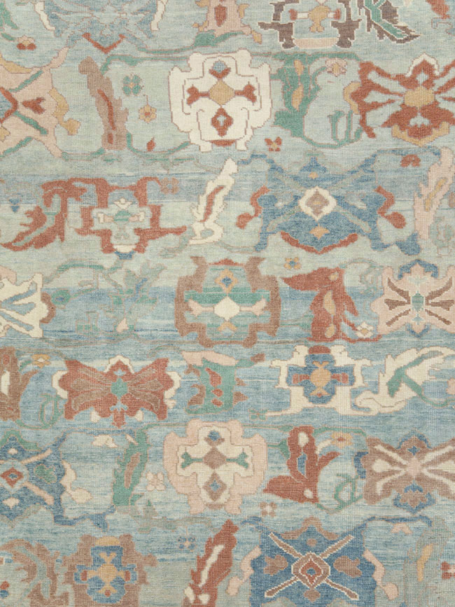 Modern Turkish Oushak Carpet, No.28340 - Staging